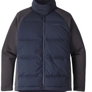 Patagonia Mens XXL Ukiah Down Hybrid Jacket Navy Blue Medium Puffer Sweatshirt